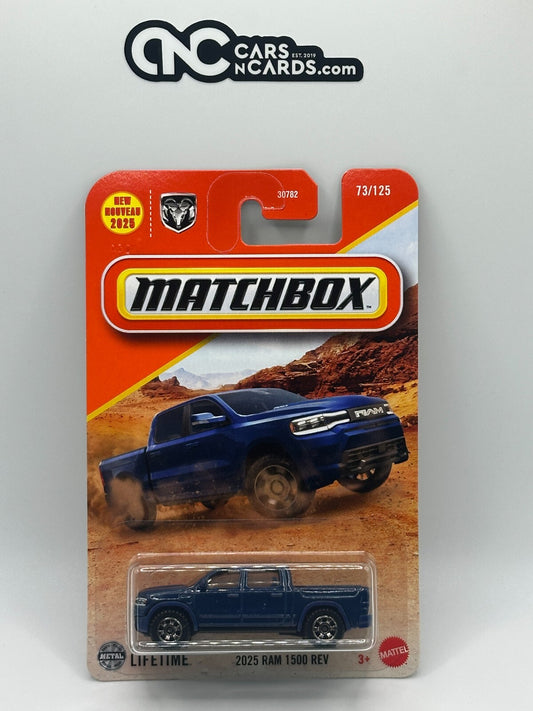 2025 Matchbox 73/125 2025 Ram 1500 REV Blue