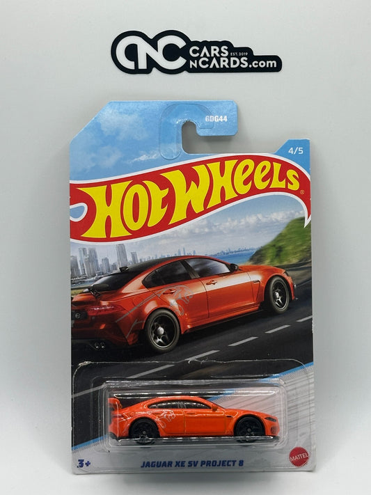 2022 Hot Wheels Luxury Sedans #4/5 Jaguar XE SV Project 8 Orange