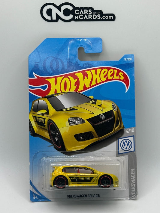 2019 Hot Wheels Volkswagen 5/10 Volkswagen Golf GTI Yellow