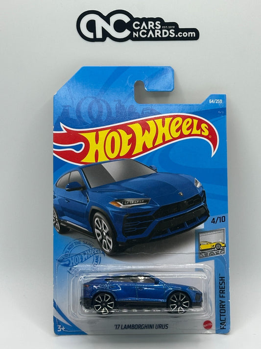 2021 Hot Wheels Factory Fresh 4/10 Lamborghini Urus Blue (Soft Corners)
