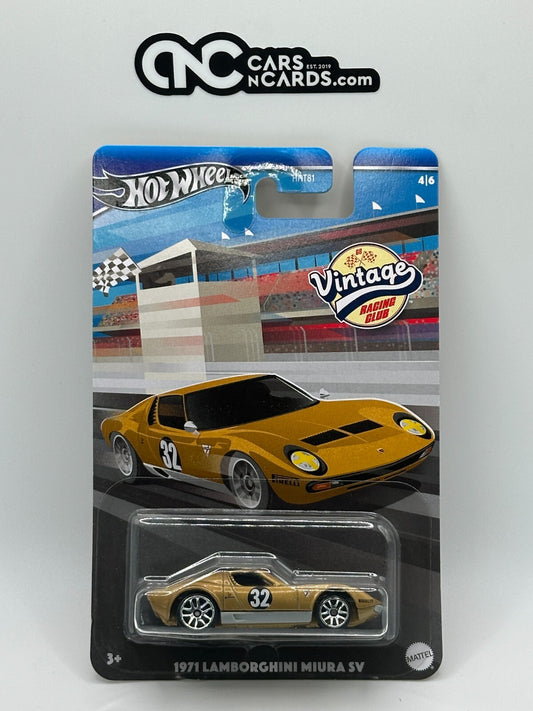2024 Hot Wheels Vintage Racing Club 4/6 1971 Lamborghini Miura SV