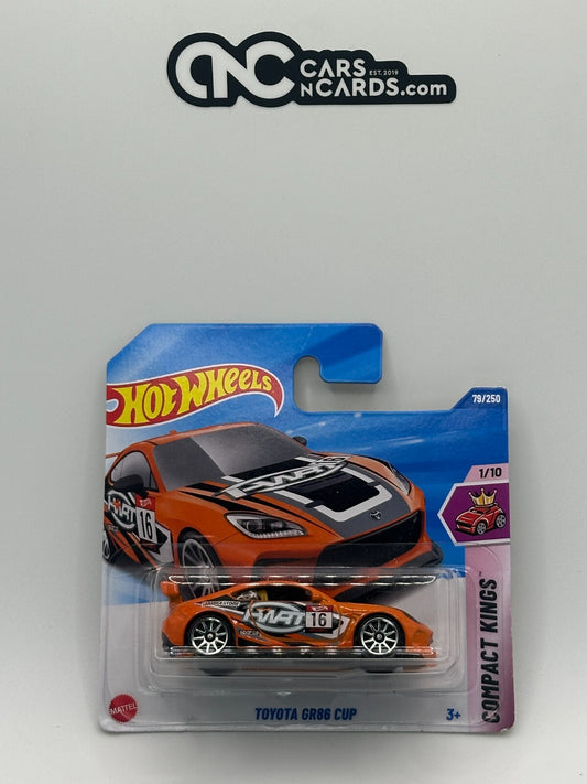 2025 Hot Wheels Compact Kings 1/10 Toyota GR86 Cup Short Card