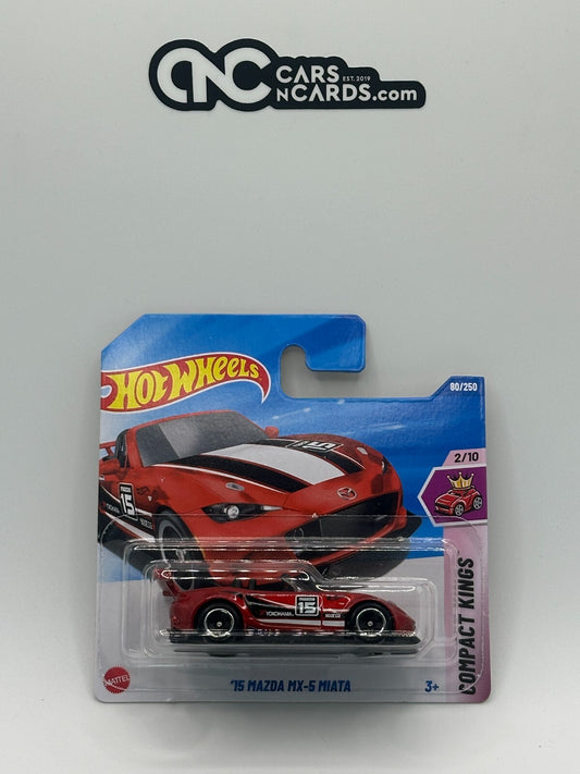 2025 Hot Wheels Compact Kings 2/10 '15 Mazda MX-5 Miata Short Card