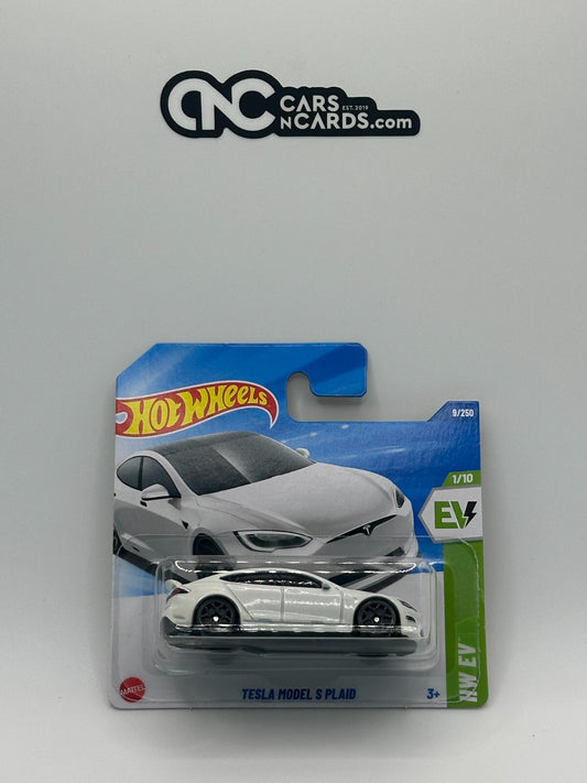 2025 Hot Wheels HW EV 1/10 Tesla Model S Plaid Short Card