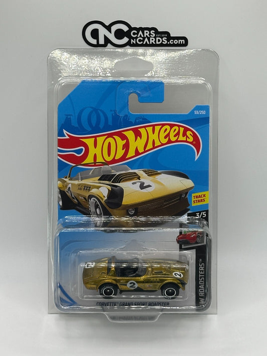 2019 Hot Wheels Super Treasure Hunt Corvette Grand Sport Roadster With Protector