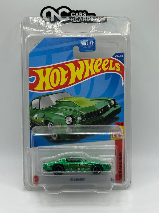 2022 Hot Wheels Then and Now Super Treasure Hunt '81 Camaro With Protector