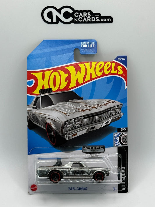 2022 Hot Wheels Rod Squad 3/5 Zamac '68 El Camino (Soft Corners)
