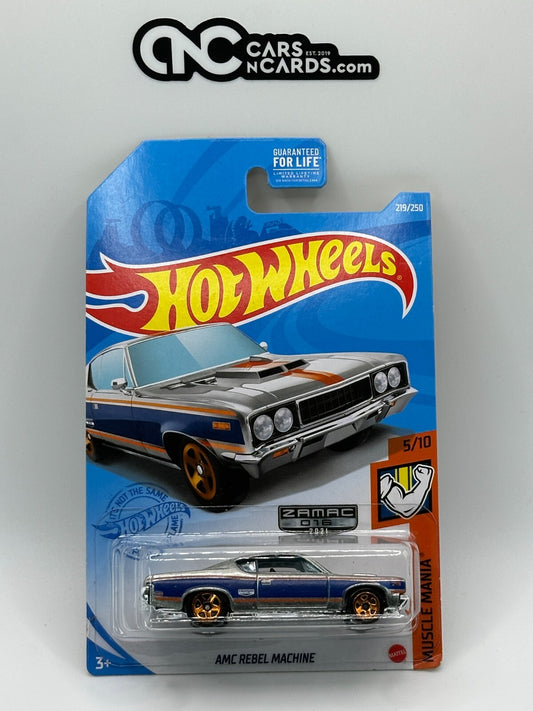2021 Hot Wheels Muscle Mania Zamac AMC Rebel Machine (Soft Corners)