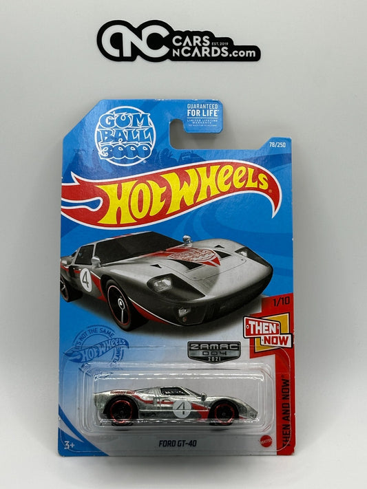2021 Hot Wheels Then and Now 1/10 Ford GT-40 Zamac