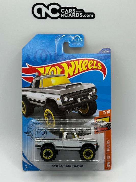 2020 Hot Wheels HW Hot Trucks 7/10 Zamac '70 Dodge Power Wagon (Soft Corners)