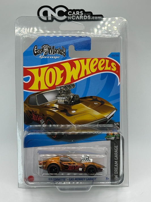 2023 Hot Wheels Super Treasure Hunt '68 Corvette Gas Monkey With Protector
