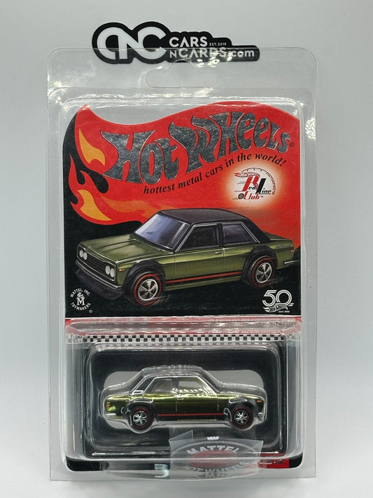2018 Hot Wheels RLC '71 Datsun 510 Bluebird With Pin 03478/17500 With Protector