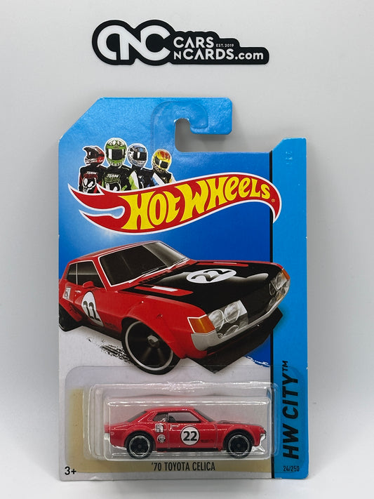 2014 Hot Wheels HW City Night Burnerz '70 Toyota Celica (Small Crease)