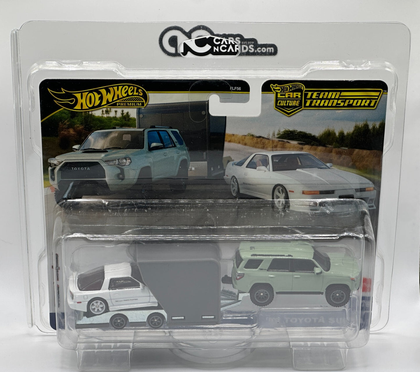 2024 Hot Wheels Premium Car Culture Team Transport 4 Runner/Supra With Protector