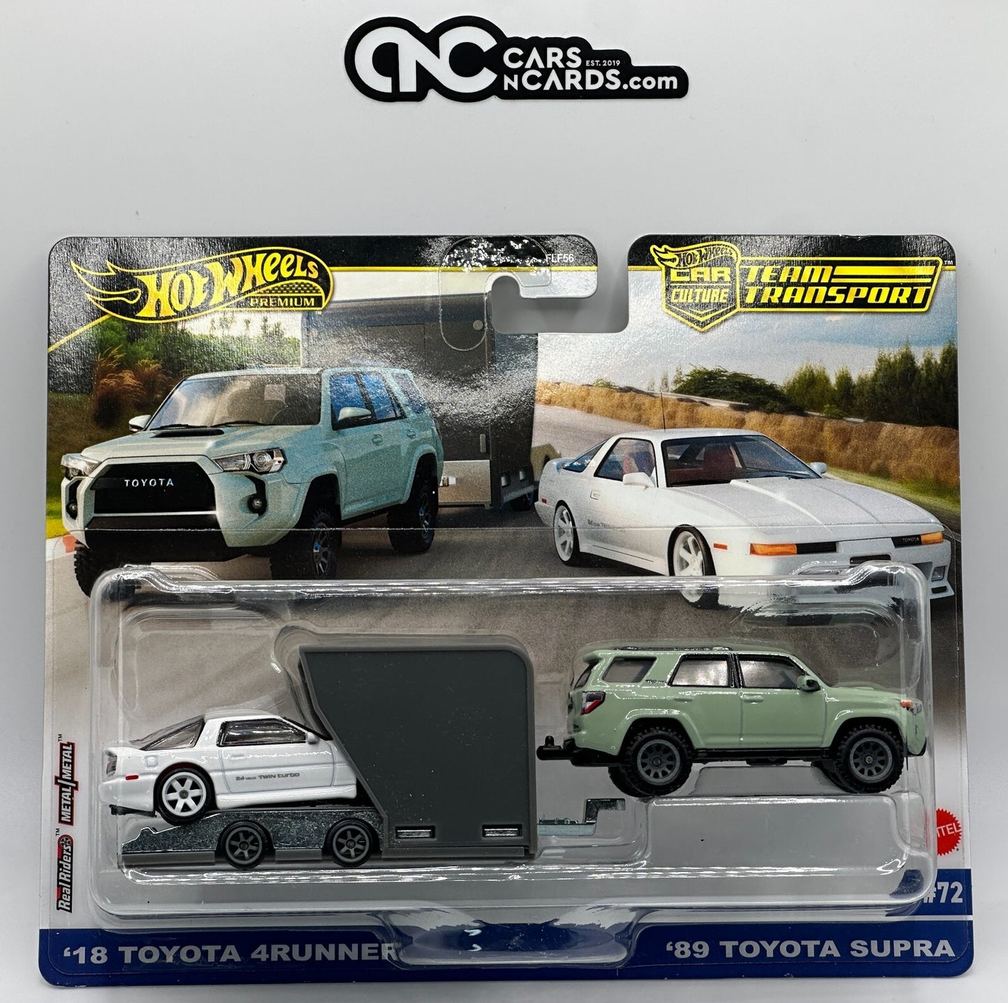 2024 Hot Wheels Premium Car Culture Team Transport 4 Runner/Supra With Protector
