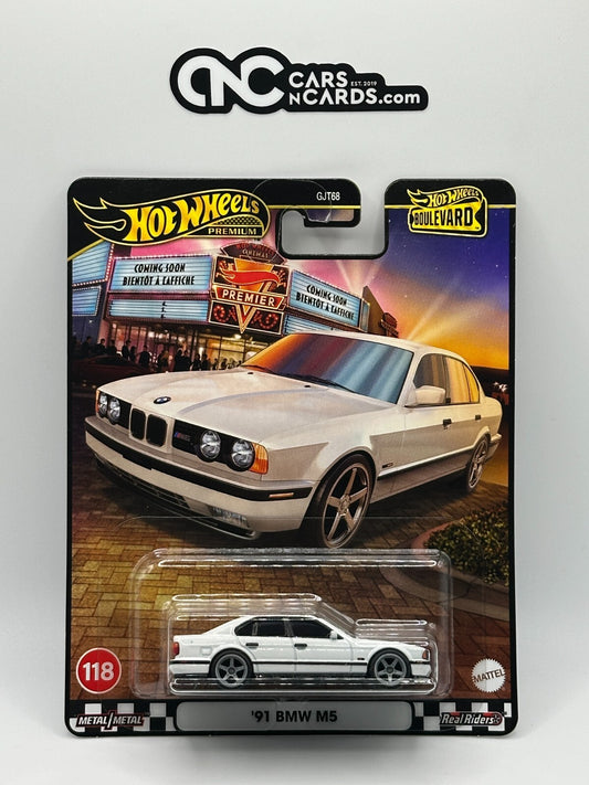 2025 Hot Wheels Premium Boulevard #118 '91 BMW M5 White