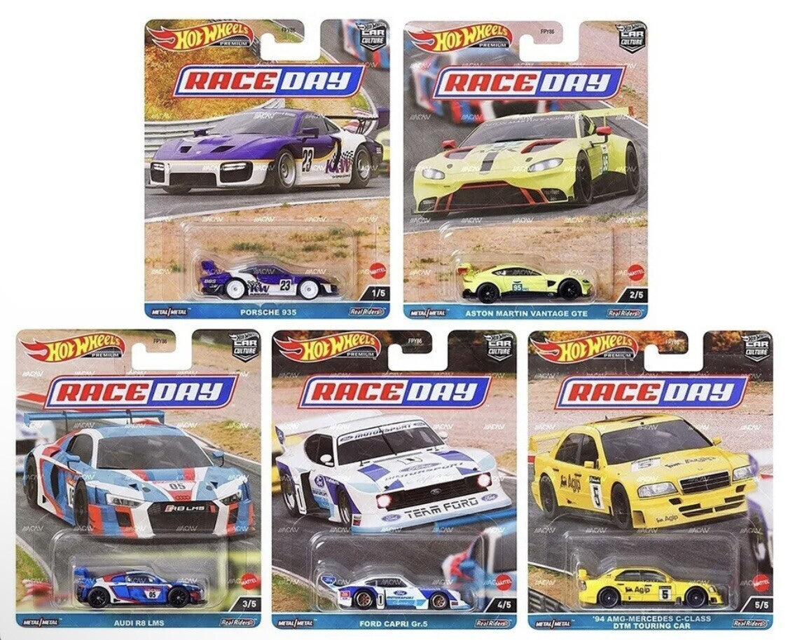 2023 Hot Wheels Premium Car Culture Race Day Full Set of 5 Cars