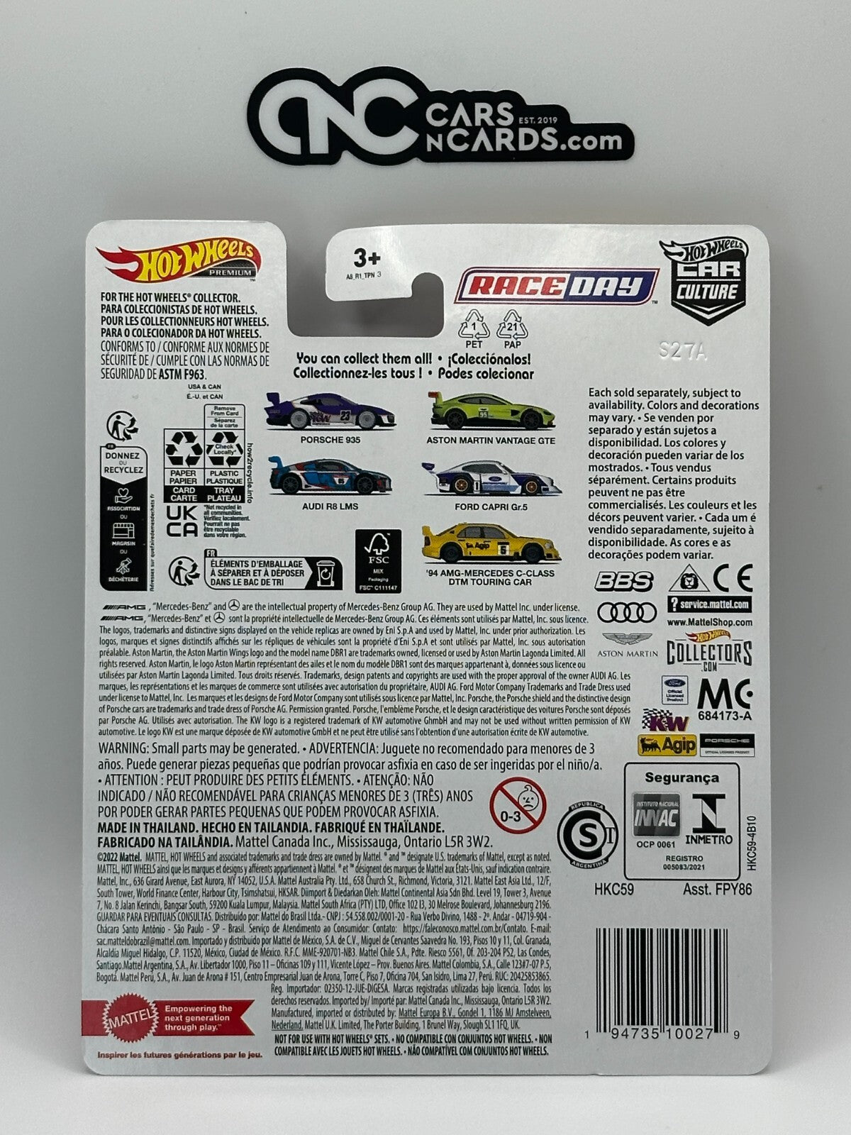 2023 Hot Wheels Premium Car Culture Race Day Full Set of 5 Cars