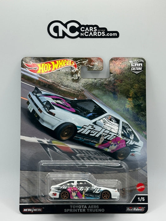 2022 Hot Wheels Premium Mountain Drifters 1/5 Toyota AE86 Sprinter Trueno