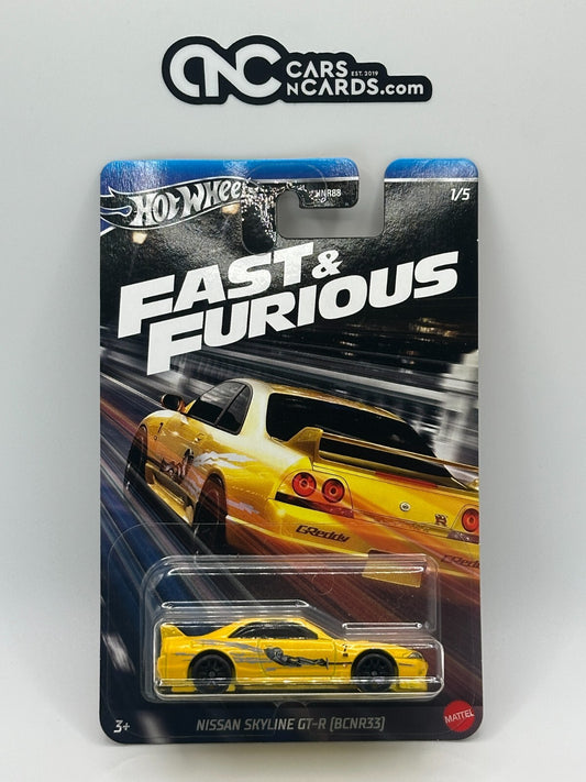 2024 Hot Wheels Fast & Furious 1/5 Nissan Skyline GT-R (BCNR33) Metal Base