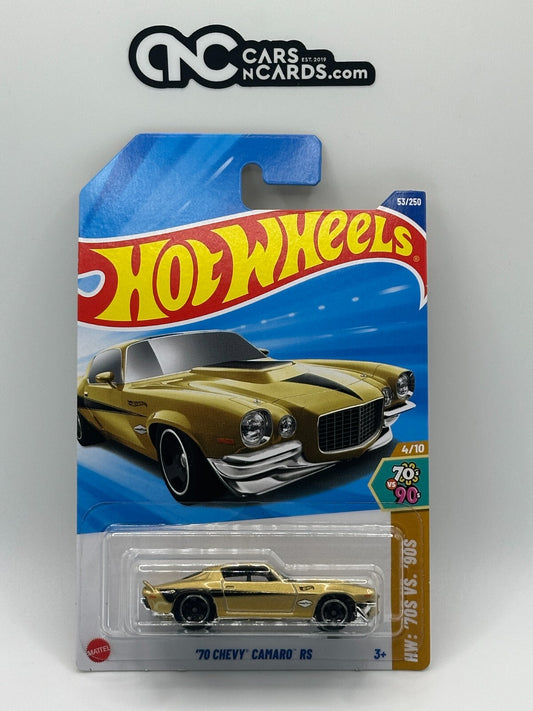 2025 Hot Wheels HW: '70s Vs. '90s 4/10 '70 Chevy Camaro RS Gold