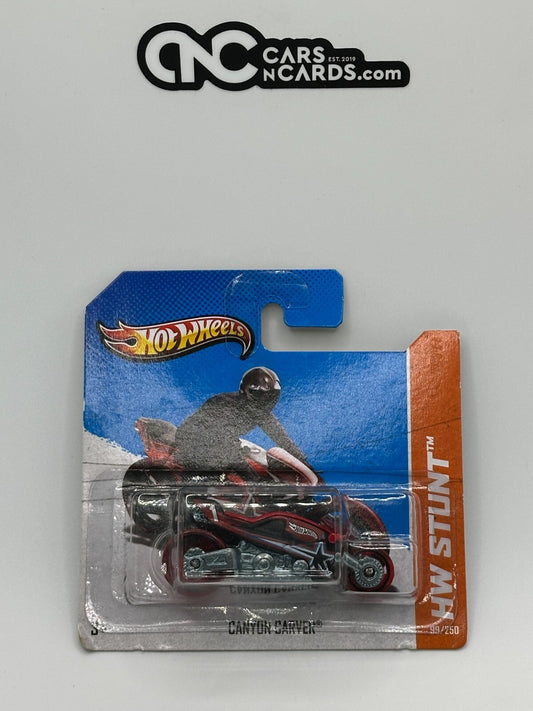 2013 Hot Wheels HW Stunt Canyon Carver Short Card (Soft Corners)