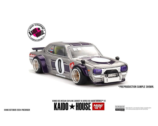 Kaido House x Mini GT 1:64 Nissan Skyline GT-R (KPGC10) Kaido Works Sealed