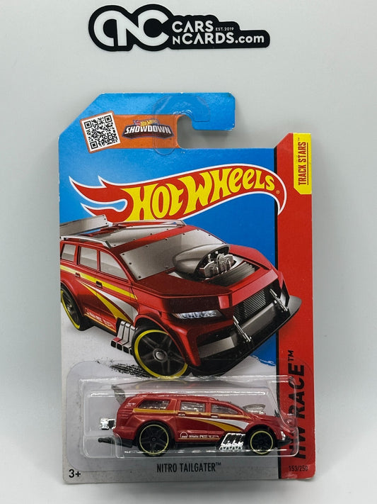 2013 Hot Wheels HW Race Track Stars Nitro Tailgater Red (Bent Corner)