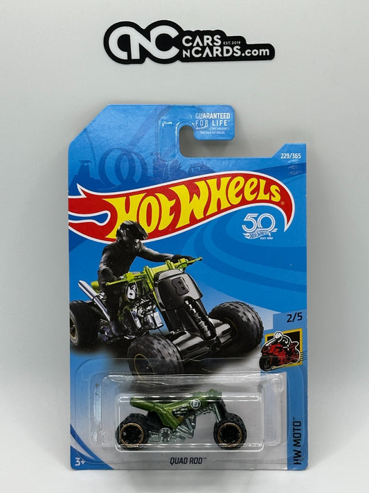 2018 Hot Wheels HW Moto 2/5 Quad Rod (Bent Corner)
