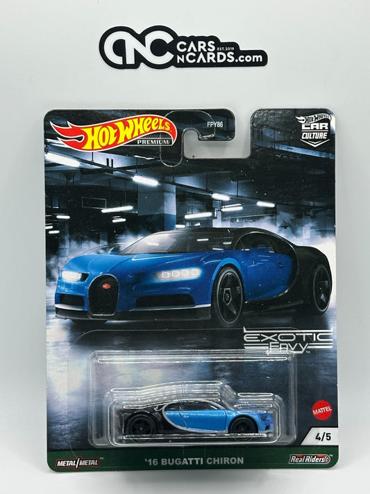 2021 Hot Wheels Premium Exotic Envy '16 Bugatti Chiron 4/5