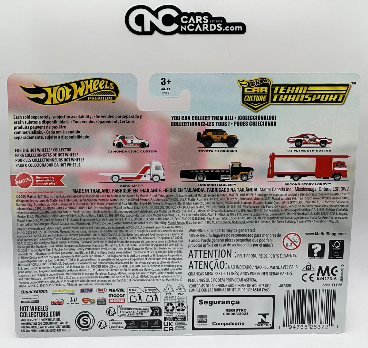 2025 Hot Wheels Premium Car Culture Team Transport ‘73 Plymouth Duster Mopar #82