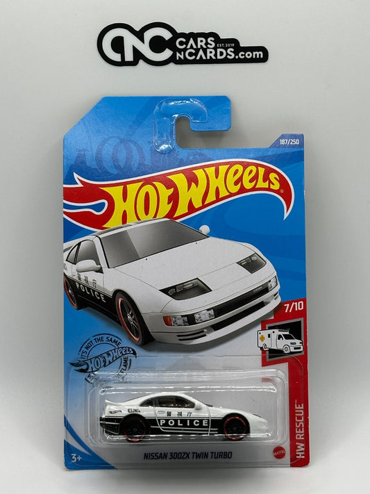 2019 Hot Wheels HW Rescue 7/10 Police Nissan 300ZX Twin Turbo