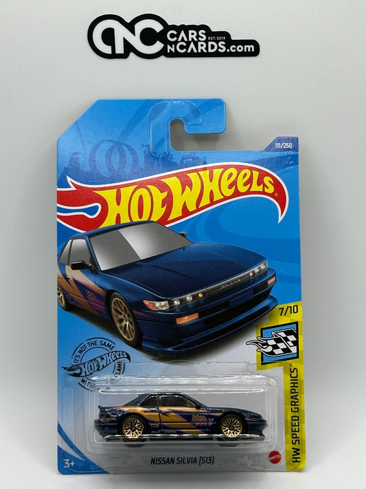 2020 Hot Wheels HW Speed Graphics 7/10 Nissan Silvia (S13) Blue