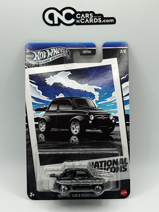 2025 Hot Wheels Silver Series National Icons 3/5 '60s Fiat 500 D Modificado