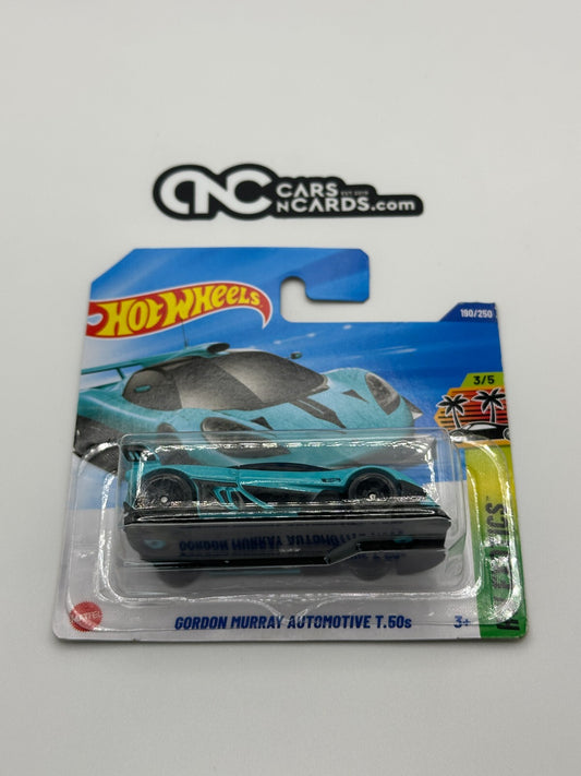 2025 Hot Wheels HW Exotics 3/5 Gordon Murray Automotive T.50s Short Card
