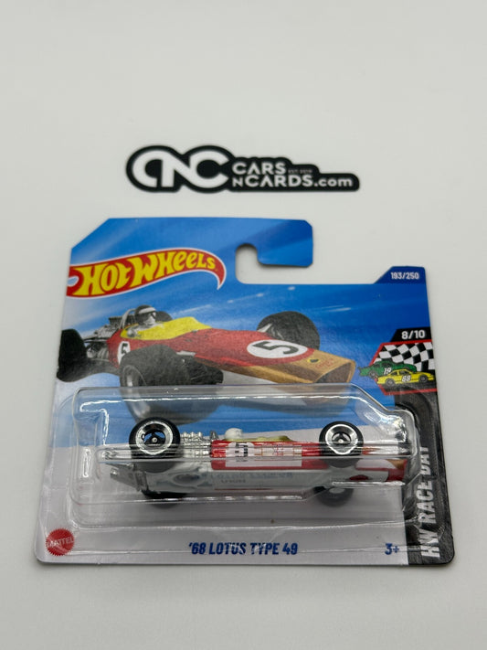 2025 Hot Wheels HW Race Day 8/10 '68 Lotus Type 49 Short Card