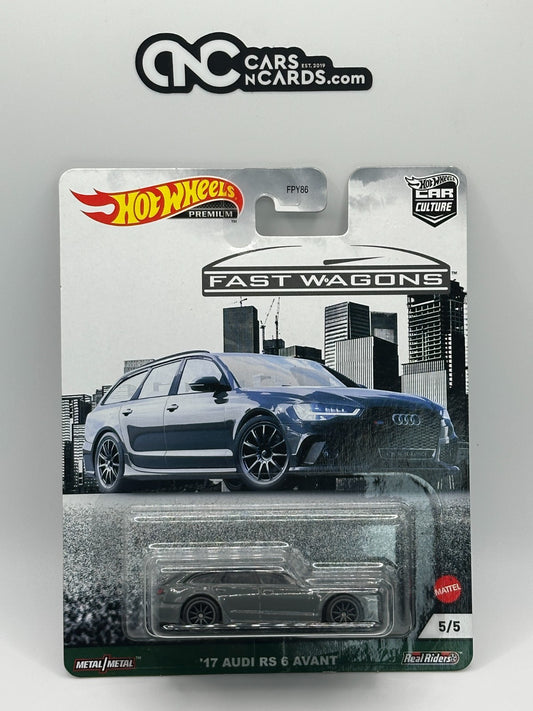 2020 Hot Wheels Premium Car Culture Fast Wagons 5/5 '17 Audi RS 6 Avant