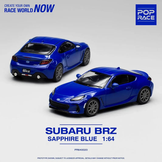 POPRACE 1:64 SUBARU BRZ SAPPHIRE BLUE PR640020