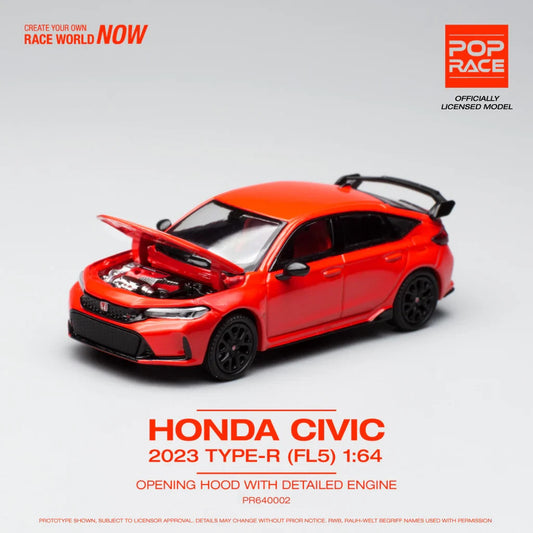 POPRACE 1:64 Honda Civic Type R FL5 RED PR640002
