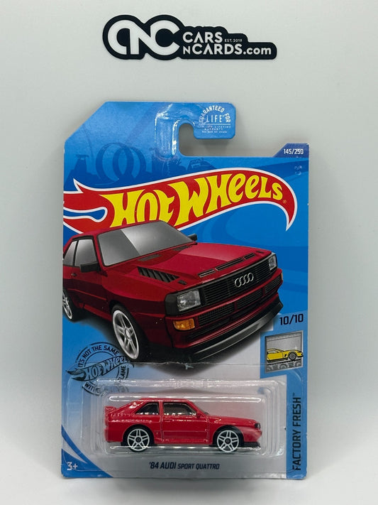 2020 Hot Wheels Factory Fresh 10/10 '84 Audi Sport Quattro Red