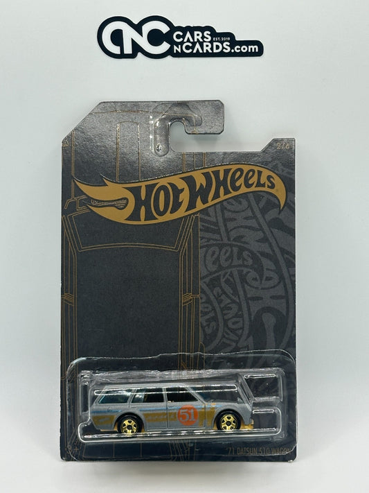2019 Hot Wheels 51st Anniversary Satin & Chrome '71 Datsun 510 Wagon