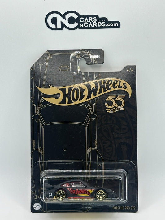 2023 Hot Wheels 55th Anniversary 4/6 Black & Gold Porsche 993 GT2