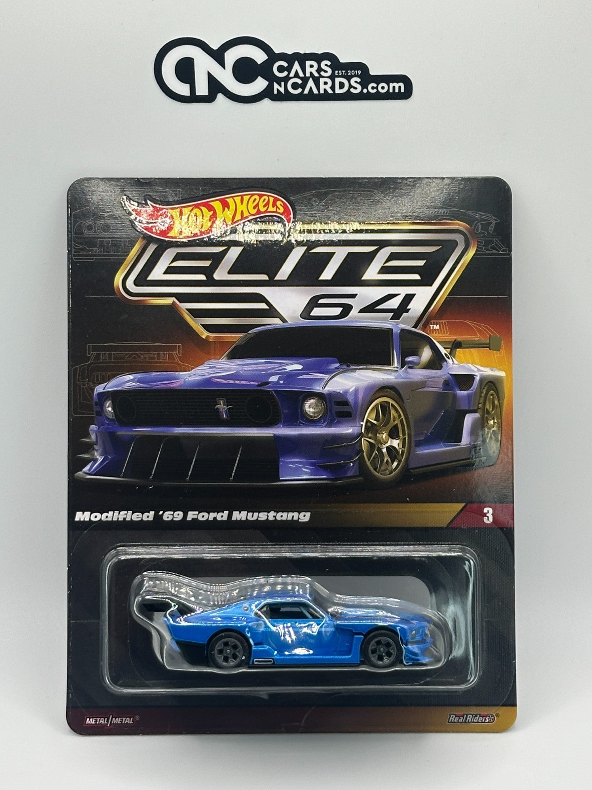 2024 Hot Wheels Elite64 #3 Modified '69 Ford Mustang With Protector