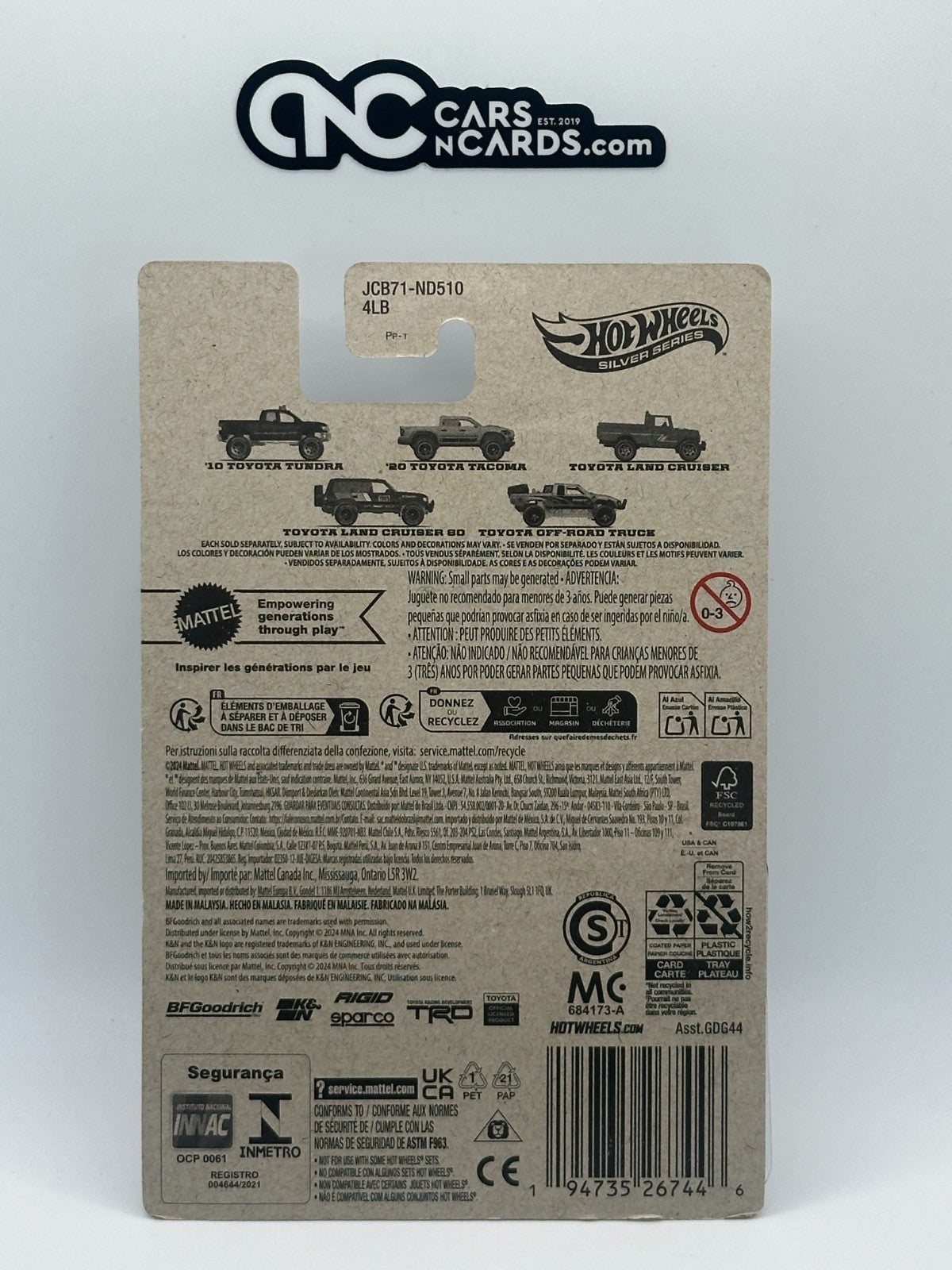 2025 Hot Wheels Silver Series Toyota 1/5 '10 Toyota Tundra