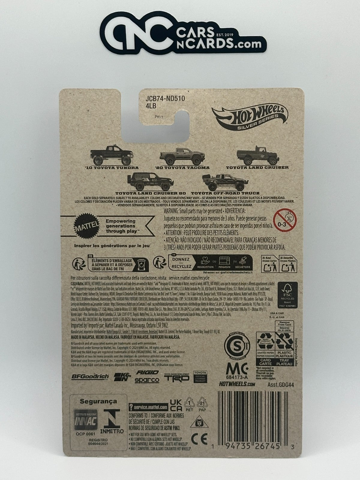 2025 Hot Wheels Silver Series Toyota 4/5 Toyota Land Cruiser 80