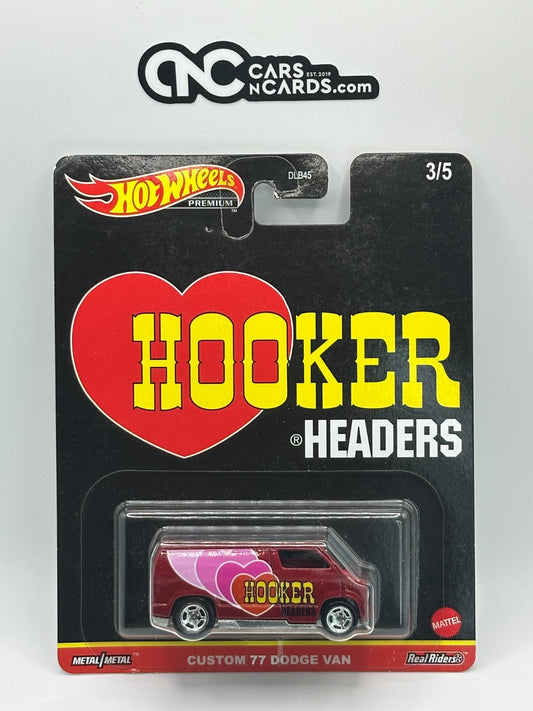 2021 Hot Wheels Premium Pop Culture 77 Dodge Van Hooker Headers (Bent Corner)