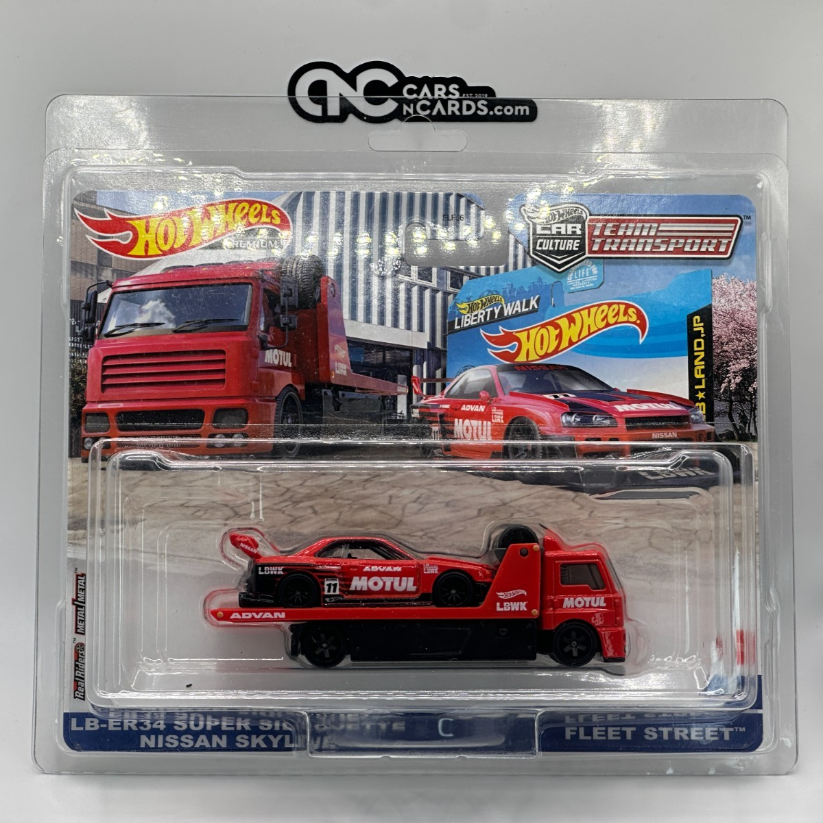 2022 Hot Wheels Premium Team Transport #44 R34 Super Silhouette Nissan Skyline