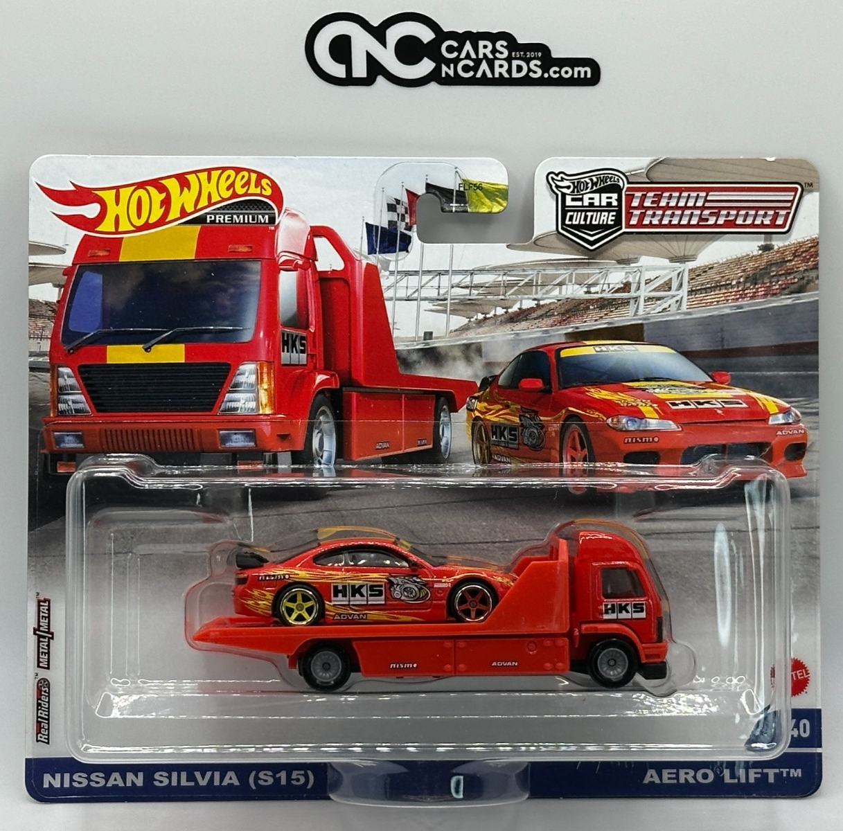 2022 Hot Wheels Premium Team Transport #40 Nissan Silvia (S15) With Protector