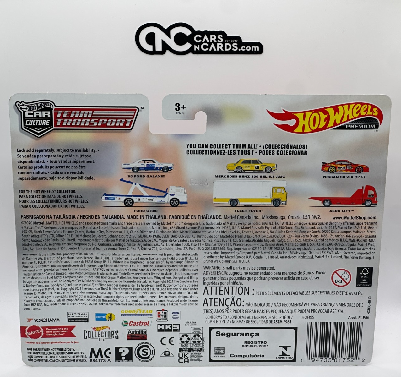 2022 Hot Wheels Premium Team Transport #40 Nissan Silvia (S15) With Protector