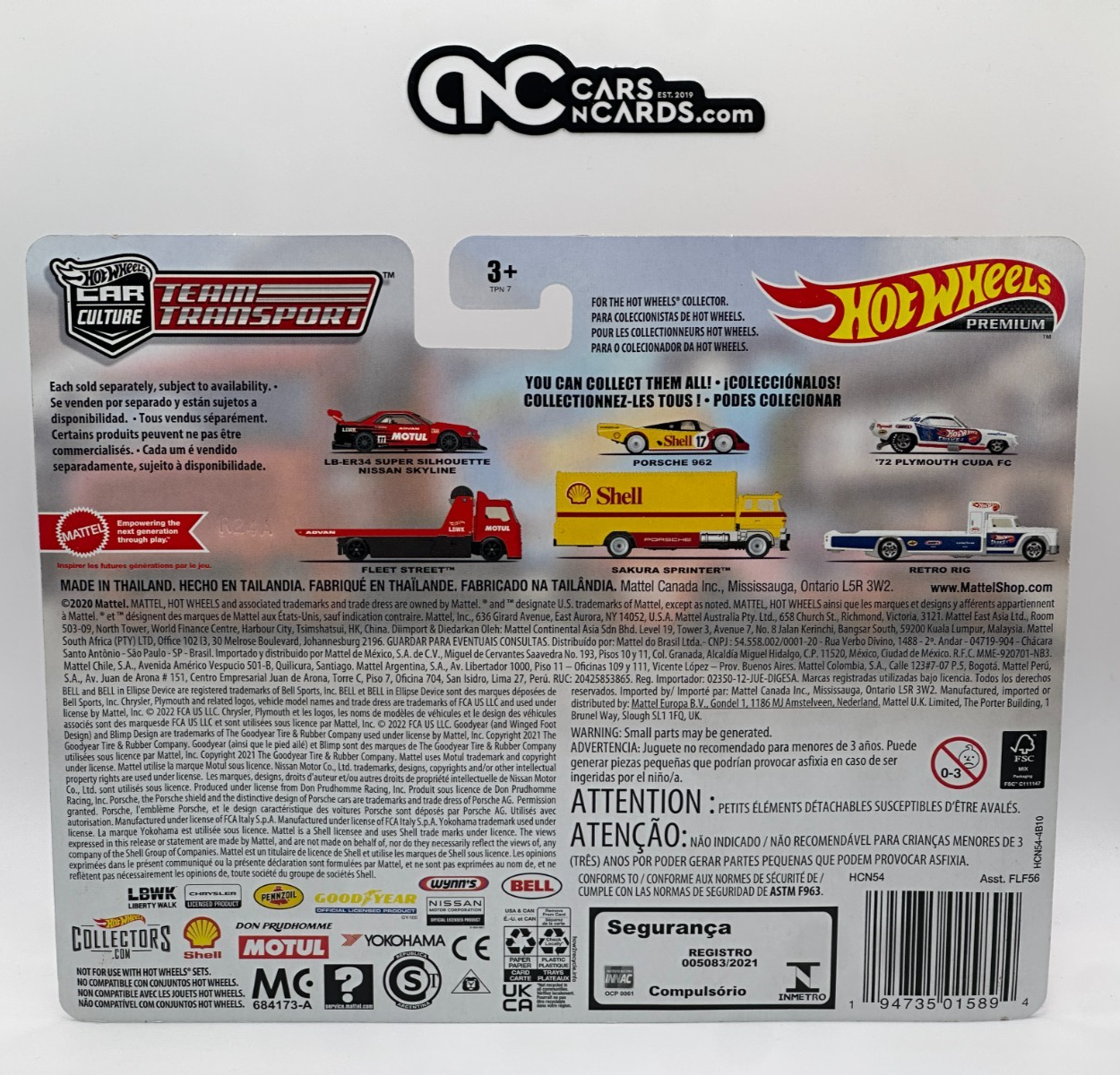 2022 Hot Wheels Premium Team Transport #44 R34 Super Silhouette Nissan Skyline